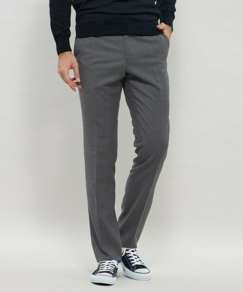 MACKINTOSH LONDON(MENS) / マッキントッシュ ロンドン メンズ スラックス・ドレスパンツ | 【Adjustable Fit】ストレッチミルドスラックス(グレー)