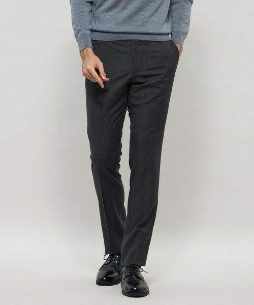 MACKINTOSH LONDON(MENS) / マッキントッシュ ロンドン メンズ スラックス・ドレスパンツ | 【Adjustable Fit】ストレッチミルドスラックス(チャコールグレー)