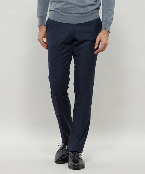 MACKINTOSH LONDON(MENS) / マッキントッシュ ロンドン メンズ スラックス・ドレスパンツ | 【Adjustable Fit】ストレッチミルドスラックス(ダークネイビー)