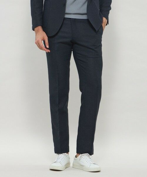 MACKINTOSH LONDON(MENS) / マッキントッシュ ロンドン メンズ その他パンツ | 【WEB・一部店舗限定】【BREASY JACKET】ウール混レノクロスセットアップパンツ(ダークネイビー)
