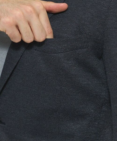 MACKINTOSH LONDON(MENS) / マッキントッシュ ロンドン 　メンズ ノーカラージャケット | 【WEB・一部店舗限定】【FLEX JERSEY】ホップサックジャージーセットアップジャケット | 詳細6