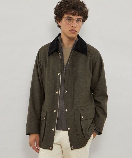 MACKINTOSH LONDON(MENS) / マッキントッシュ ロンドン 　メンズ ブルゾン | 【LINGFIELD】【DORMEUIL/ドーメル】フィールドジャケット（グリーン8）