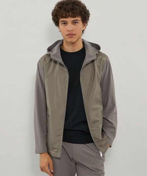 MACKINTOSH LONDON(MENS) / マッキントッシュ ロンドン メンズ ブルゾン | 【EURO JERSEY/ユーロジャージー】フーデッドブルゾン(ベージュ3)