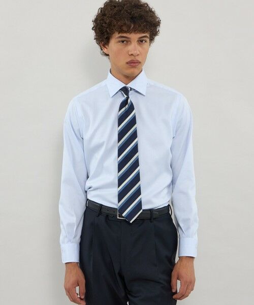 MACKINTOSH LONDON(MENS) / マッキントッシュ ロンドン 　メンズ シャツ・ブラウス | 【形態安定】スーピマコットンドレスシャツ（ブルー4）