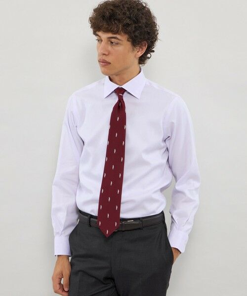 MACKINTOSH LONDON(MENS) / マッキントッシュ ロンドン 　メンズ シャツ・ブラウス | 【形態安定】スーピマコットンドレスシャツ（パープル4）