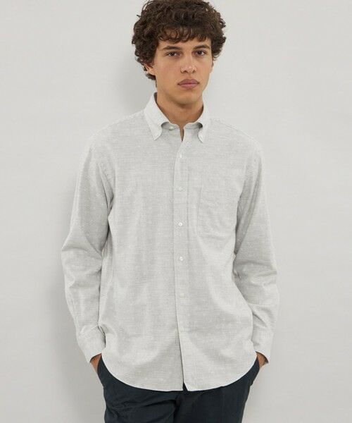 MACKINTOSH LONDON(MENS) / マッキントッシュ ロンドン 　メンズ シャツ・ブラウス | 小紋プリントボタンダウンシャツ（ホワイト系その他）