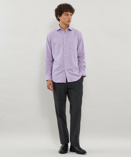 MACKINTOSH LONDON(MENS) / マッキントッシュ ロンドン 　メンズ シャツ・ブラウス | シャンブレーピーチワイドカラーシャツ | 詳細3