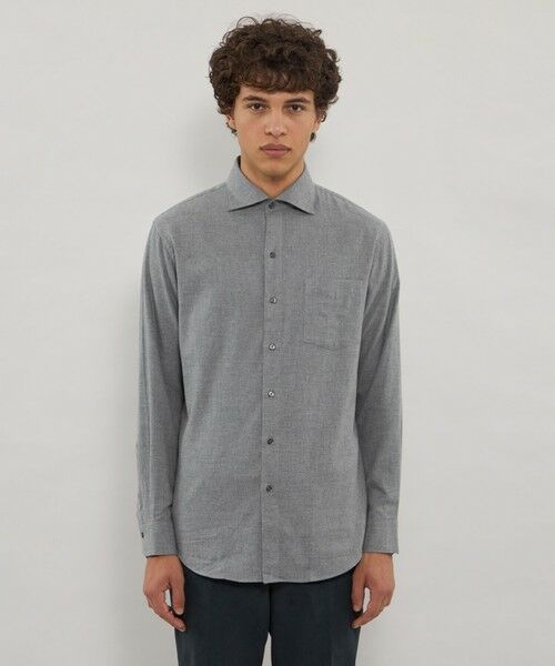 MACKINTOSH LONDON(MENS) / マッキントッシュ ロンドン 　メンズ シャツ・ブラウス | シャンブレーピーチワイドカラーシャツ | 詳細4