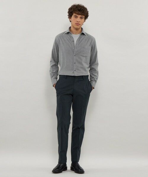 MACKINTOSH LONDON(MENS) / マッキントッシュ ロンドン 　メンズ シャツ・ブラウス | シャンブレーピーチワイドカラーシャツ | 詳細1