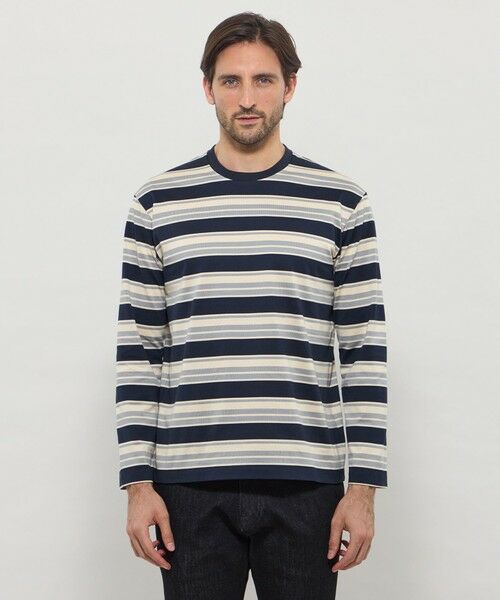 MACKINTOSH LONDON(MENS) / マッキントッシュ ロンドン メンズ カットソー | ラガーボーダーロングスリーブTシャツ | 詳細3