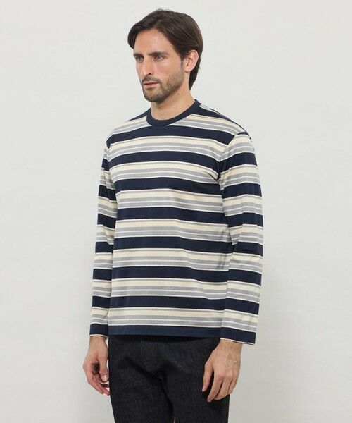 MACKINTOSH LONDON(MENS) / マッキントッシュ ロンドン メンズ カットソー | ラガーボーダーロングスリーブTシャツ | 詳細4
