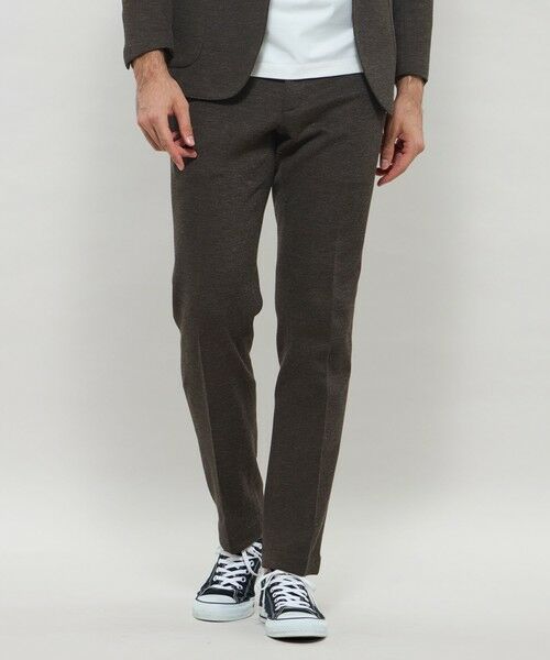MACKINTOSH LONDON(MENS) / マッキントッシュ ロンドン 　メンズ その他パンツ | 【WEB・一部店舗限定】【FLEX JERSEY】ホップサックジャージーセットアップパンツ（ブラウン8）