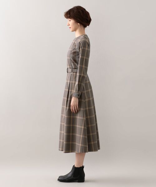 セール ウォッシャブル ダブルチェック ワンピース ロング マキシ丈ワンピース Mackintosh Philosophy マッキントッシュ フィロソフィー ファッション通販 タカシマヤファッションスクエア