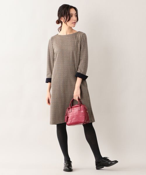 セール ウォッシャブル チェックジャージーワンピース ロング マキシ丈ワンピース Mackintosh Philosophy マッキントッシュ フィロソフィー ファッション通販 タカシマヤファッションスクエア