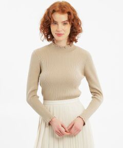 MACKINTOSH PHILOSOPHY / マッキントッシュ フィロソフィー ニット・セーター | 【WEB限定】フリルネックリブニットプルオーバー
