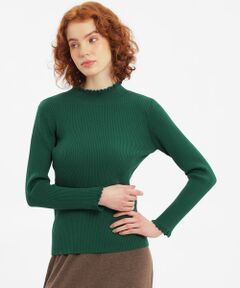 MACKINTOSH PHILOSOPHY / マッキントッシュ フィロソフィー ニット・セーター | 【WEB限定】フリルネックリブニットプルオーバー