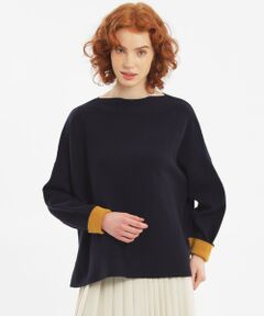 MACKINTOSH PHILOSOPHY / マッキントッシュ フィロソフィー ニット・セーター | 【WEB限定】ボートネックバイカラーニット