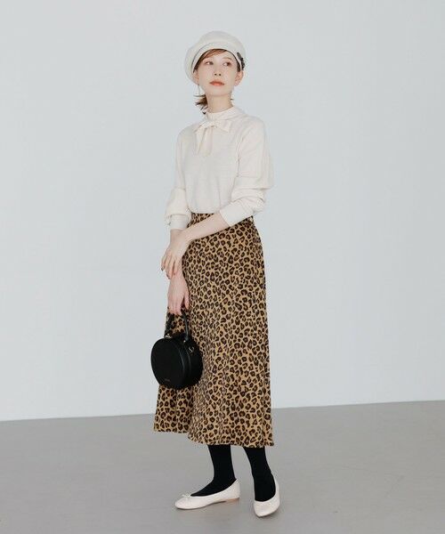 MACKINTOSH PHILOSOPHY / マッキントッシュ フィロソフィー ロング・マキシ丈スカート | レオパードフレアスカート | 詳細1