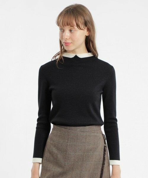 サイズ交換ＯＫ】 Cleric Collar Knit グリッターロングスリーブニット ...