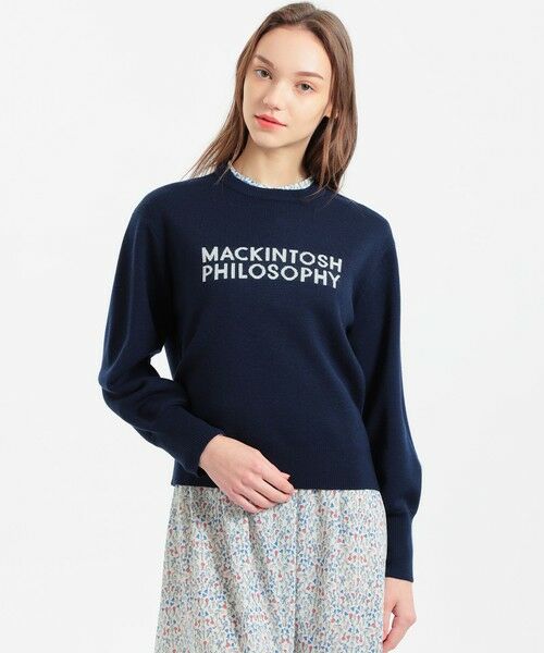 Macintosh セーター　ネイビー