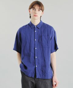 GREY LABEL リネンショートスリーブシャツ