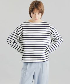 GREY LABEL バスクボーダーカットソー