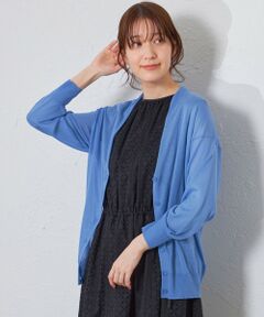 【Heavenly Sheer Knit(ヘブンリーシアーニット)】ドルマンVネックカーディガン