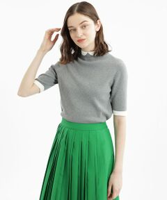 MACKINTOSH PHILOSOPHY / マッキントッシュ フィロソフィー ニット・セーター | 【2023年秋冬商品】Cleric Collar Knit ショートスリーブプルオーバー