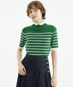 MACKINTOSH PHILOSOPHY / マッキントッシュ フィロソフィー ニット・セーター | 【2023年秋冬商品】Cleric Collar Knit ショートスリーブプルオーバー