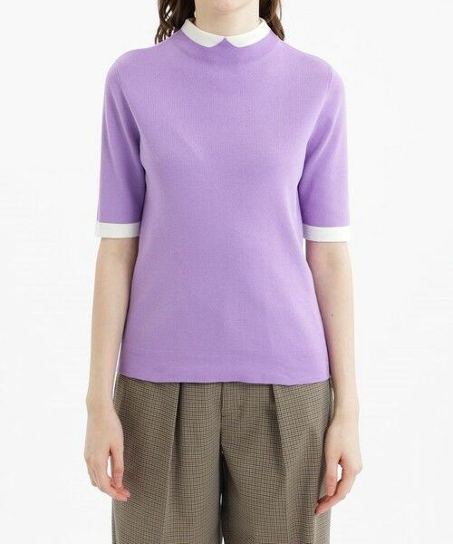 MACKINTOSH PHILOSOPHY / マッキントッシュ フィロソフィー ニット・セーター | 【2023年秋冬商品】Cleric Collar Knit ショートスリーブプルオーバー | 詳細5