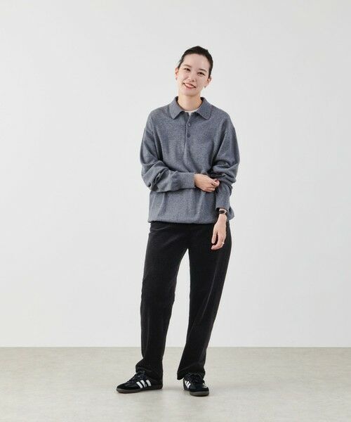 GREY LABEL コットンウールポロニット-