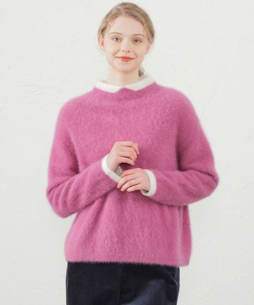 Cleric Collar Knit フォックスカシミヤ （ニット・セーター