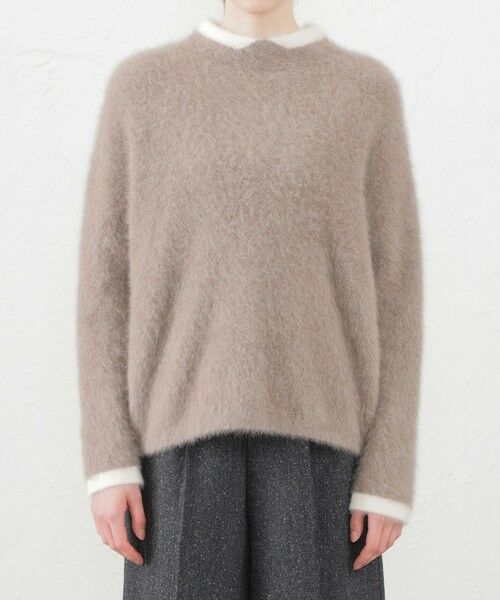 MACKINTOSH PHILOSOPHY / マッキントッシュ フィロソフィー ニット・セーター | 【金子綾さん着用】Cleric Collar Knit フォックスカシミヤ | 詳細3