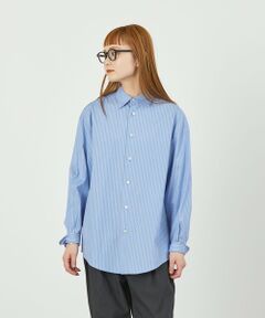 GREY LABEL 【THOMAS MASON】レギュラーカラーシャツ<br /><br />カジュアルなオーバーサイズシャツをイメージしたレギュラーカラーシャツ。アウターとしてユニセックスなシャツスタイルにべストなアイテムに仕上げました。SIZE 6をビッグサイズシャツとして女性が大きめに着るのもおすすめです。<br /><br />【素材】<br />英国出自の名門シャツファブリックメーカーTHOMAS MASONの120/2 ストライプポプリンを使用。独特のしなやかでなめらかな風合い、糸質の良さからくる発色の良さや高級感のある光沢は、トーマスメイソンならではの高いクオリティーによるものです。袖を通して1日着ていれば実感するはずです。<br /><br />おすすめ着用期間:春/夏/秋/冬<br /><br />マッキントッシュ フィロソフィーのグレーラベルは、男女でシェアできるユニセックスのアウターウェアや、同じ柄を使った男女それぞれのアイテムなど、ユニセックスなムードの軽やかなコレクションです。<br /><br />※サイズについては、仕様書のサイズを記載しており、多少の誤差が出る場合がございます。<br>※この商品はサンプルでの撮影を行っています。<br>実際の商品とイメージ、仕様が異なる場合がございます。