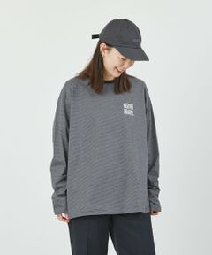 GREY LABEL シャープロゴボーダーロンT