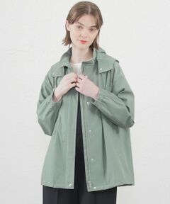 【WEB&一部店舗限定】コットンナイロンフーデッドブルゾン