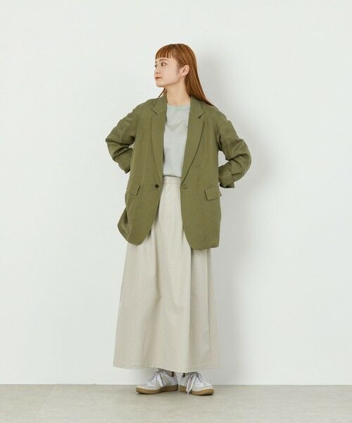 MACKINTOSH PHILOSOPHY / マッキントッシュ フィロソフィー ノーカラージャケット | GREY LABEL リネンテンセルシングルジャケット | 詳細3