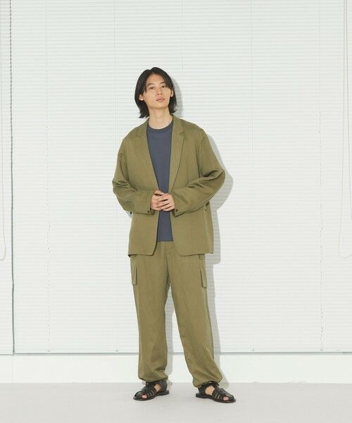 MACKINTOSH PHILOSOPHY / マッキントッシュ フィロソフィー ノーカラージャケット | GREY LABEL リネンテンセルシングルジャケット | 詳細4