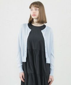 【Heavenly Sheer Knit】クルーネックカーディガン