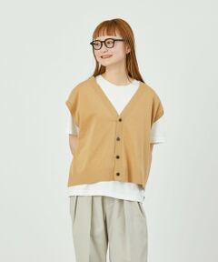 GREY LABEL リネンミックスニットベスト