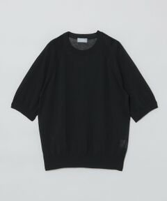 GREY LABEL リネンミックスシアーニット