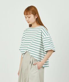 GREY LABEL 半袖バスクボーダーカットソー