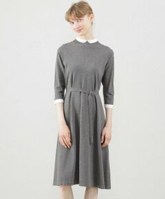 Cleric Collar Knit ワンピース