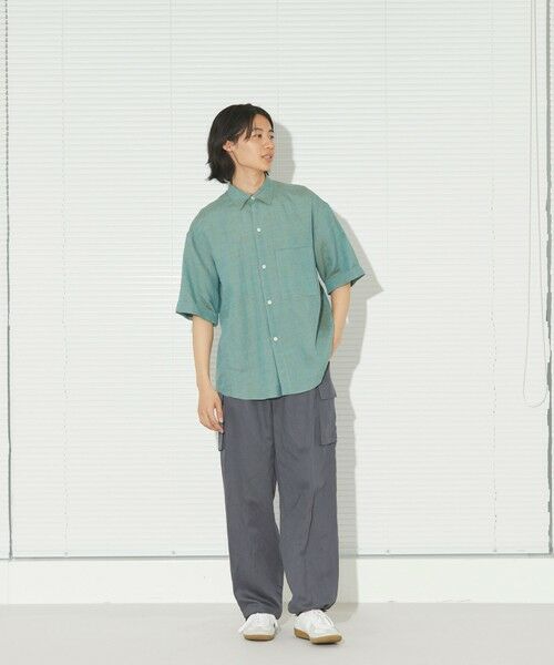 MACKINTOSH PHILOSOPHY / マッキントッシュ フィロソフィー シャツ・ブラウス | 【GREY LABEL】リネンシャンブレーレギュラーカラー半袖シャツ | 詳細3