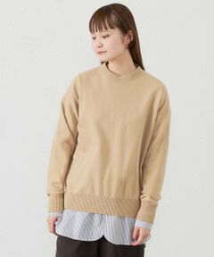 GREY LABEL ウールカシミヤクルーネックニット