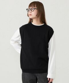 GREY LABEL ウールコットンニットベスト