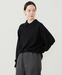 GREY LABEL ウールコットンニットポロ