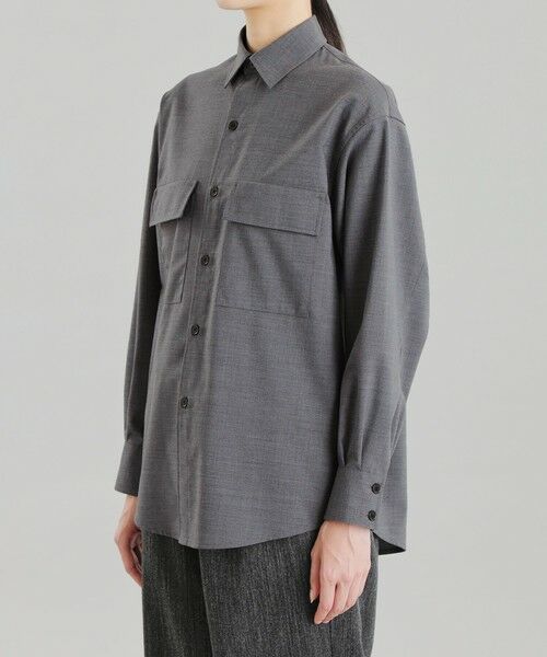 MACKINTOSH PHILOSOPHY / マッキントッシュ フィロソフィー シャツ・ブラウス | GREY LABEL ウールミックスオフィサーシャツ | 詳細3