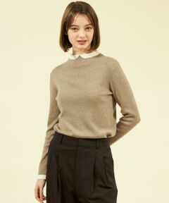 Cleric Collar Knit グリッターロングスリーブ