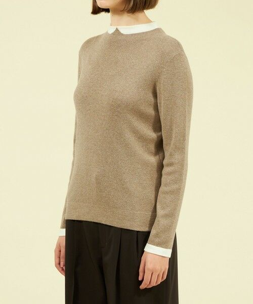 MACKINTOSH PHILOSOPHY / マッキントッシュ フィロソフィー ニット・セーター | Cleric Collar Knit グリッターロングスリーブ | 詳細5